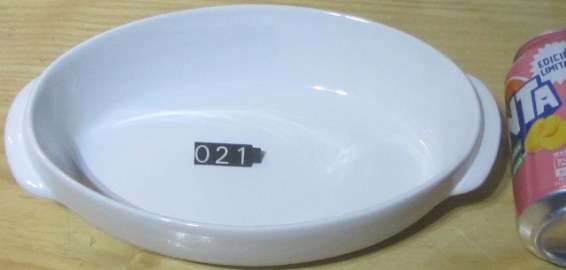 21 BANDEJA PORCELANA OVALADA PYREX